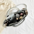 thumbnail image 2 of Bolso de hombro para mujer Bolso de hombro de PU con patrón de cocodrilo a la moda (Plata) Likrtyny Para Estrenar, 2 of 9