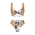 thumbnail image 4 of Daiia Funny Cats Women's Bikini Set Two Piece Swimsuit High Waisted Bikini Adjustable Straps Bikini Perfect for Beach, Pool, and Summer Vacation-Large, 4 of 9
