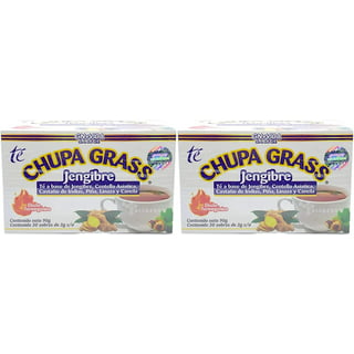 2 BOXES!! Chupa Panza Detox Ginger Tea 60 Bags Te Chupa Pansa Versión  Mexicana