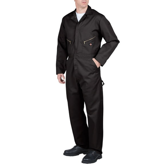 Dickies Mens Deluxe Blended Coveralls, M Regular, Black
