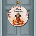 thumbnail image 2 of Happy Thanksgiving Rhodesian Ridgeback Welcome Thankful Fall Autumn Pumpkin Round Wood Sign Ridgebacks Dog Lover Gifts Hanging Wall Home Decor - 02021, 2 of 5