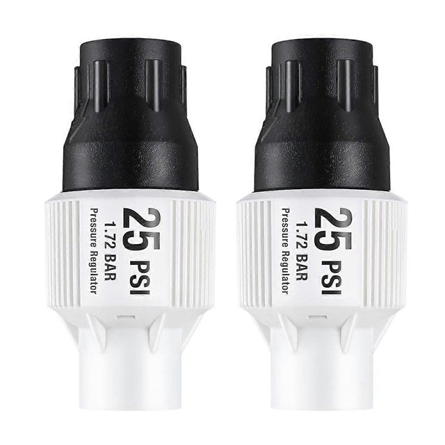 2 Pack 25Psi Drip Irrigation Pressure Regulator Kit, Water Backflow Preventer for 3/4Inch Garden/Fau