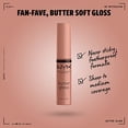 thumbnail image 1 of NYX Butter Gloss Profesional sin pegajosidad - Madeleine (nude de tono medio), 1 of 2