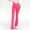 Hot Pink, variant on VKOYWKM Flare Leggings for Women Trendy Cut Out High Waisted Yoga Leggings Slim Fit Wide Leg Bell Bottom Leggings Solid Color Workout Leggings Size M Hot Pink