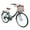 26 Inch Green, variant on A26285B 26-Inch Folding City Bike with 7 Speeds, Detachable Basket & Cup Holder, Steel Frame, Alloy Rims, V-Brakes, Comfortable Ride for Urban Men & Women