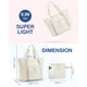 thumbnail image 5 of Bolsa de mano BAGSMART para mujer plegable con bolsa de almacenamiento de 20 litros (beige), 5 of 7