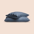 thumbnail image 3 of Purecare Dr. Weil Blended Linen Sheets Catalina Blue In Size King, 3 of 3