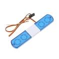 thumbnail image 3 of Luz LED de policía RC con diseño de simulación, 4 modos, luz de flash de policía RC, luz de alarma LED para coches RC 1/8 1/10, color azul, 3 of 14
