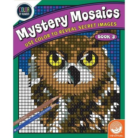 Color By Number Mystery Mosaics: Book 3, TOYS THAT TEACH: Studies show that color coded puzzles are one of the best tools for teaching.., By