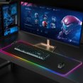 thumbnail image 4 of Gaming Mouse Pad RGB Mousepad Led Mouse Pad, Large Mouse Pad Computer Keyboard XXL Mousepad (31.5 x 12 Inch), 4 of 4