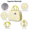 thumbnail image 4 of Lunch Bag Lunch Box for Women Reusable Insulated Lunch Bags,Water-Resistant Gold Pineapple Cartoon Pattern Cooler Lunch Tote Bag, Large Capacity for Work Travel Picnic, 4 of 6