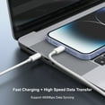 thumbnail image 5 of USB C Charger iPhone 17 16 15 Charger, [MFi Certified] 2 Pack 20W PD White Fast Charger Block with 6FT USB C Cable Compatible with iPhone 17/16/15, iPad, Galaxy, Android, 5 of 8