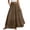 Z102-Coffee, variant on Mini Skirts for Women High Waisted Ruffle Hem Color Block Soft Women's Flowy Handkerchief Hemline Midi Skirt