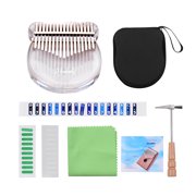 Muslady 17 Key Piano Transparent Acrylic Material, Portable Keyboard Instrument
