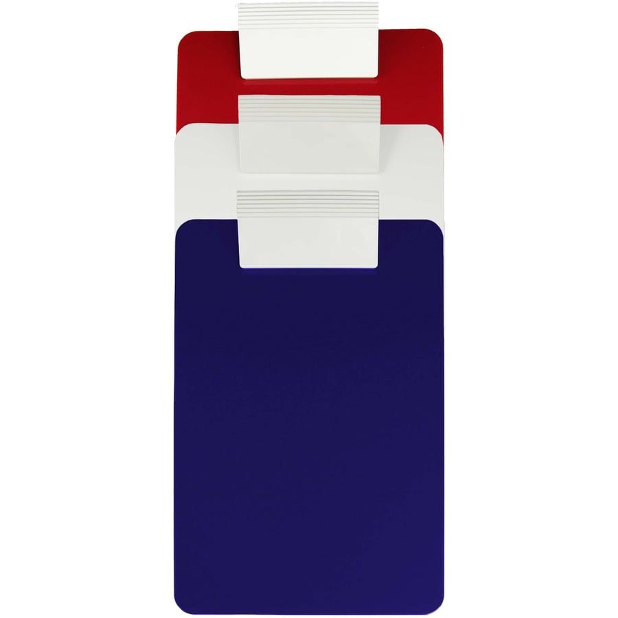 Saunders, SAU21612, Antimicrobial Clipboard, 1 Each, Red,Blue