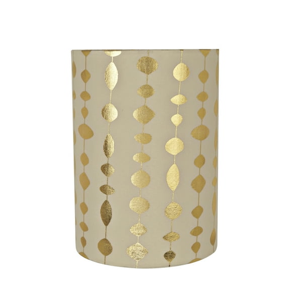 Aspen Creative 31254 Transitional Drum (Cylinder) Shaped Spider Construction Lamp Shade in Beige, 8" wide (8" x 8" x 11")