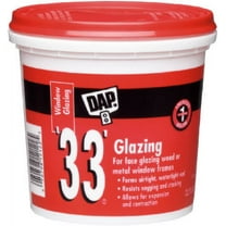 DAP 33 Glazing Compound Window Glaze Putty - Weather-Resistant - 1/2 Pt, White