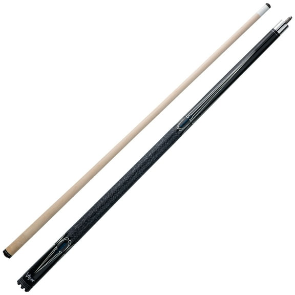 Viper Sinister 58" Billiard/Pool Cue, 2 Piece, Black and White, 20 Ounce