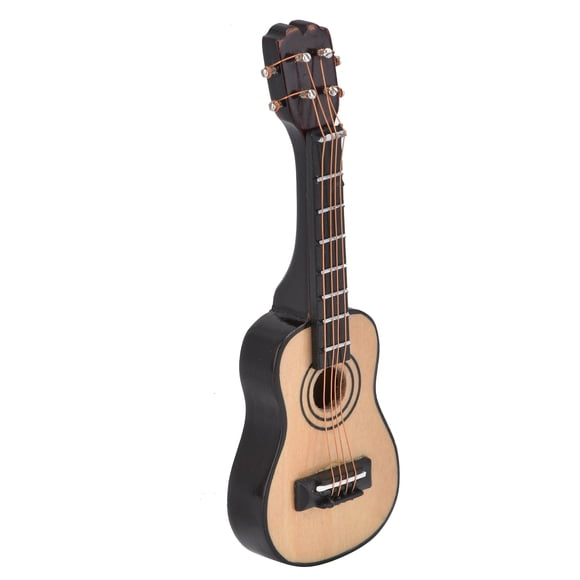 Miniature Guitar, Mini Dollhouse Miniature Guitar Mini Guitar Ornaments  for Home for Friends Classical Guitar,Folk Guitar