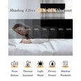 thumbnail image 5 of Black Grey Stripe Blackout Curtains 63 Inches Long for Bedroom, Minimalist Farmhouse Striped Thermal Insulated Room Darkening Black Out Window Curtain Panels Grommet Drapes for Living Room, 5 of 8