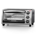 thumbnail image 1 of Black & Decker 4 Slice Black Toaster Oven, 1 of 6
