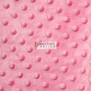 FabricLA Rosebud Minky Fabric - Soft and Minky Fabric - 58/60 Inches (150  CM) Wide - Rose Cuddle Minky Fabric by The Yard - Baby Minky Fabric - Navy