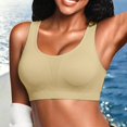 thumbnail image 2 of iHPH7 High Impact Sports Bra Wirefree Padded Breathable Full Coverage High Support Workout Yoga Gym Activewear Athletic Crop Top Yellow One Size, 2 of 4