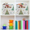 thumbnail image 6 of Storage Basket Cartoon Christmas Tree Foldable Canvas Laundry Baskets Bin Waterproof Inner Layer with Sturdy Handles for Toy Nursery Blanket Clothes 1 Pack, 6 of 7