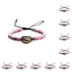 thumbnail image 1 of Juego de pulseras trenzadas Qarigey de concha colorido accesorios de mujer, 1 of 6