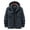 Dark Blue, variant on Fesfesfes Winter Coat for New Fashion Casual Loose Plush Warm Cotton Hooded Jacket Long Sleeve Parkas
