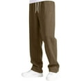 thumbnail image 2 of newwalpole Boys' Baggy Sweatpants Straight Leg Open Bottom Casual Pants Elastic Waist Athletic Joggers Sweat Pants with Pockets Bronze for Size 15-16 Years, 2 of 5