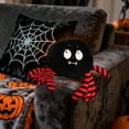 thumbnail image 6 of Plush Stuffed Pumpkin Bat Devil Spider Halloween Toy, Cute Spooky Ornament for Kids Babies & Toddlers, 6.6in, 6 of 6