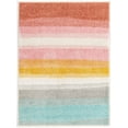 thumbnail image 4 of Unique Loom Whimsy Kids Collection Area Rug - Pastel Abstract Rainbow (2' 2" x 2' 11" Rectangle Multi/Ivory) Perfect For Kids Bed Room/Nursery Room/Living Room/Class Room/Play Room, 4 of 5