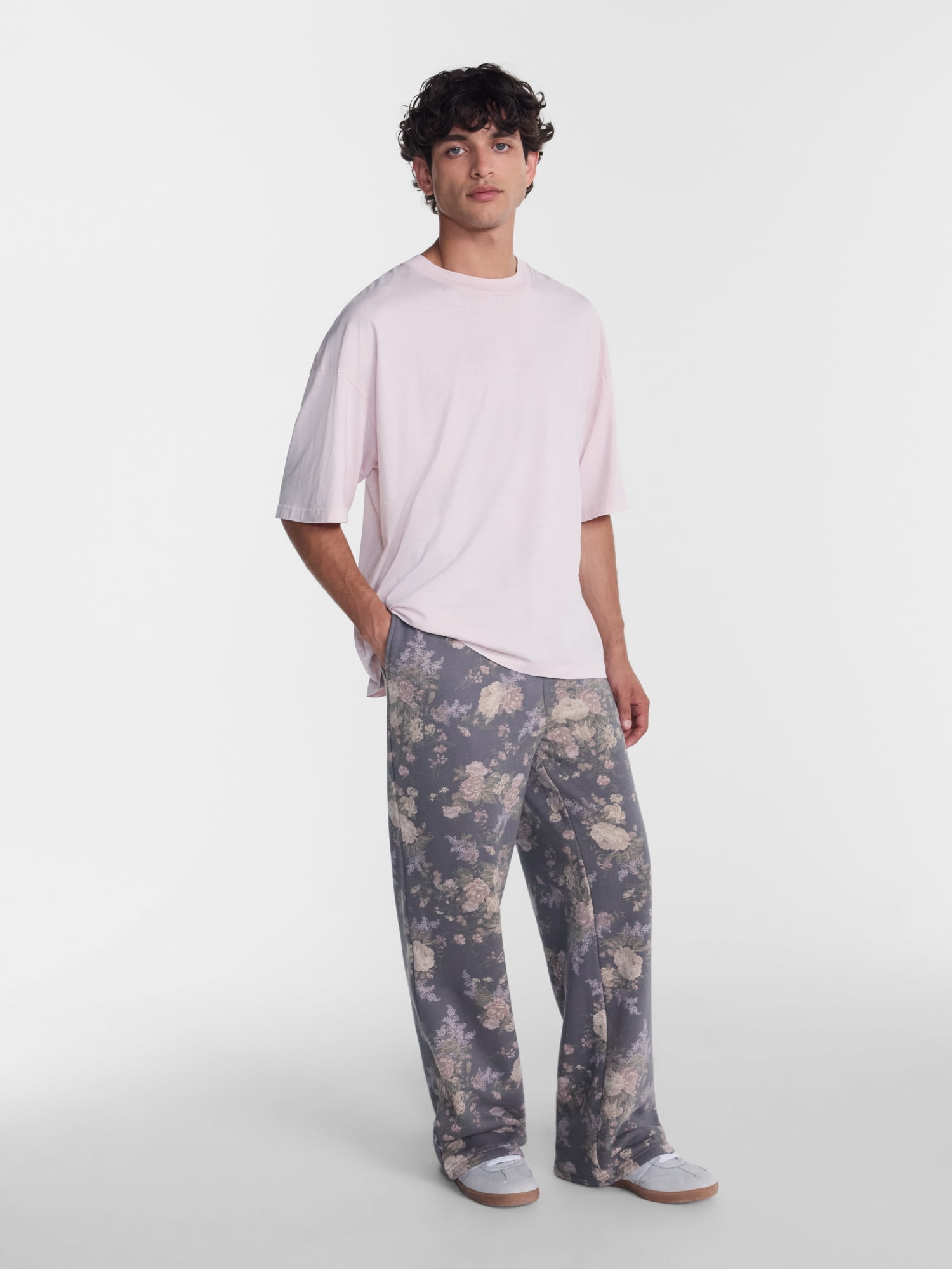 No Boundaries Fleece Open Hem Sweatpants, Men's XS-5XB