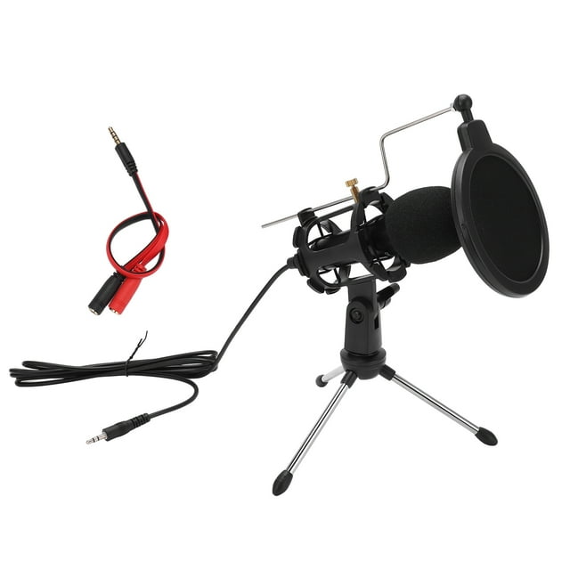 Oubit Microphone PC, Microphone d'Ordinateur USB Cardioïde Ensemble de Micro d'Enregistrement Studio Microphone d'Enregistrement Normes de l'Industrie