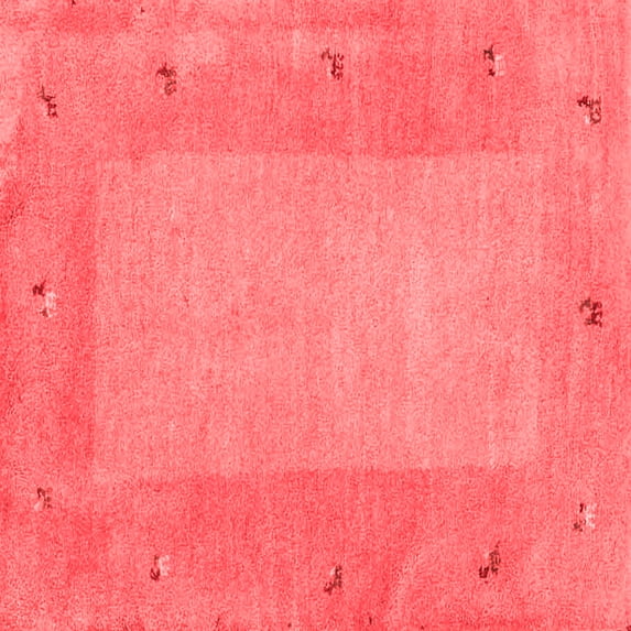Ahgly Company Indoor Square Abstract Red Contemporary Area Rugs, 4' Square