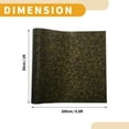 thumbnail image 4 of Unique BargainsYellow Carbon Matte Finish Protective Car Wrap Film 78.7ftx11.8ft Exterior Interior Vinyl Wrap Cover 5.5mil PET 1 Pc Universal, 4 of 7