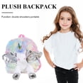 thumbnail image 4 of Mochila De Felpa Bolso Niños de jardín de infantes Cuerno de felpa Color de caballo Mochila de moda Mochilas, 4 of 5