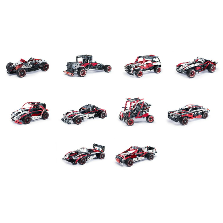Meccano, 25-in-1 Motorized Supercar STEM Model Building Kit with 347 Parts,  Real Tools and Working Lights, Kids Toys for Ages 10 and Up