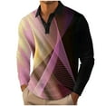 thumbnail image 2 of Royisotas Mens Dress Shirts Fashion Collared Shirt Work Long Sleeve Polo Tops for Men, 2 of 3