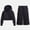 Black Soot, variant on Athletic Works Girls Active Fleece Hoodie and Cargo Pants Set, 2 Piece, Sizes 4-18 & Plus