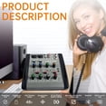 thumbnail image 2 of Mezclador de audio Kaschun M260 con efectos de mezclador de DJ y Bluetooth, 2 of 9