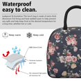thumbnail image 3 of Womens Pioneer Flower Floral Print Pattern Lunch Box for Work,Insulated Lunch Bag for Women,Loncheras Para Mujer,Leakproof Adult Lunch Bag for Work,Beach,Travel,Picnic,Camping, 3 of 7