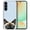 Siamese Kitten Cat On Pale Aqua Background, variant on WIRESTER Shockproof Soft Rubber Cover Case for Samsung Galaxy S24 FE 6.7", Animal Siamese Kitten Cat On Pale Aqua Background
