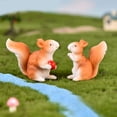 thumbnail image 3 of Biplut Cute Squirrel Animal Figurine Craft DIY Miniature Fairy Garden Bonsai Ornament, 3 of 13