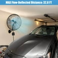 thumbnail image 4 of Costway 20 Inch Wall Mount Fan with 3-Speed Options 85° Oscillation 30° Tilt 6 FT Cord, 4 of 10