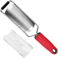thumbnail image 4 of Aodebiao Stainless Steel Cheese Grater Zester, Multi-Purpose Kitchen Grater for Ginger, Chocolate, Nutmeg, Garlic, Carrot, Lemon, Non-Clogging Rust-Proof Handheld Grater with Storage Handle, 4 of 7