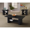 thumbnail image 2 of Rodez 3-piece Engineered Wood Coffee Table Set Black Oak, 2 of 6