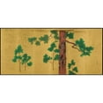 thumbnail image 3 of Suzuki Kiitsu 18x10 Black Modern Framed Museum Art Print Titled - Hinoki Cypress Tree, 3 of 5