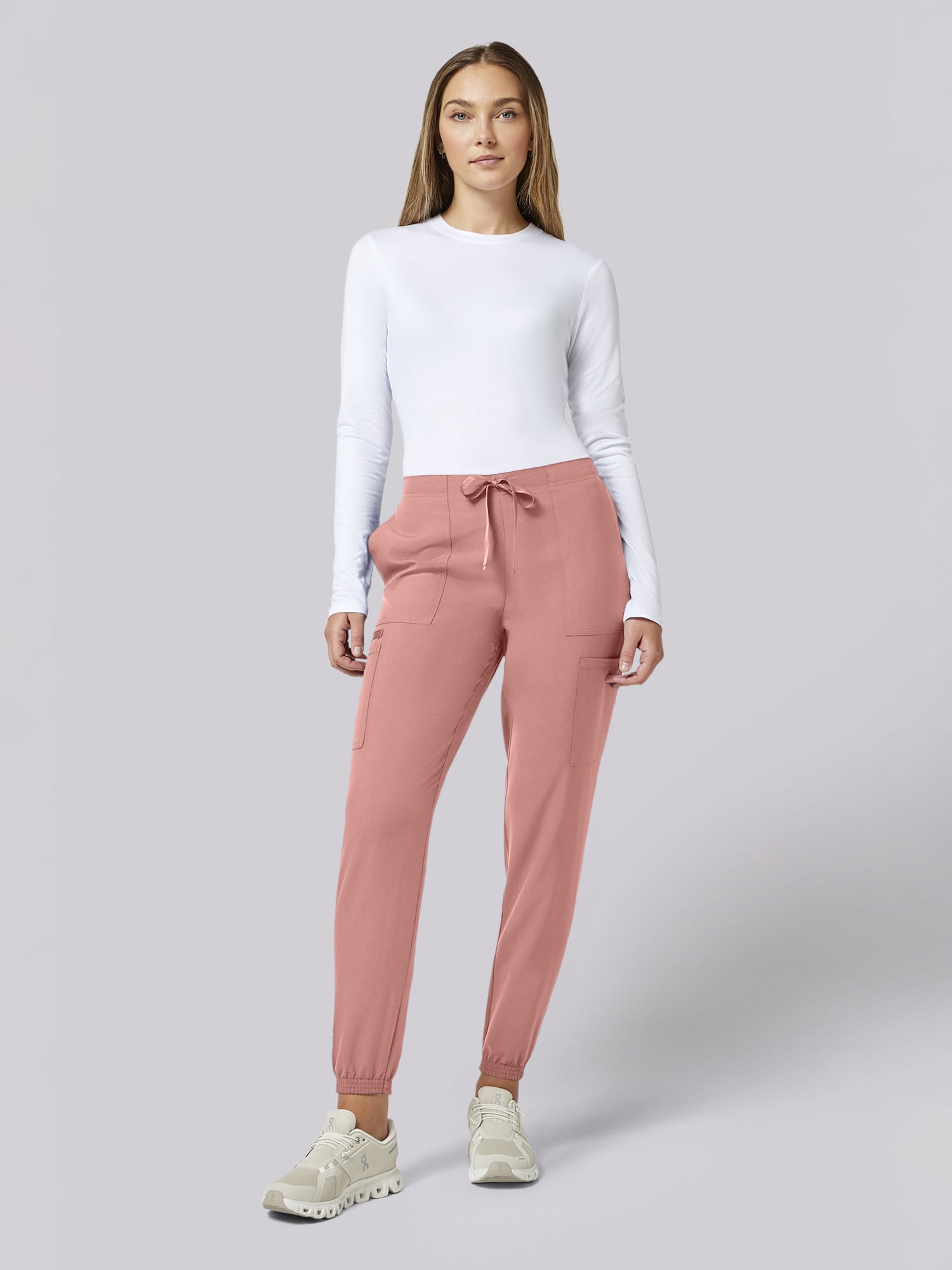 Scrubstar Core Essentials Women’s Drawstring Cargo Jogger Scrub Pant, Sizes XS–3XL